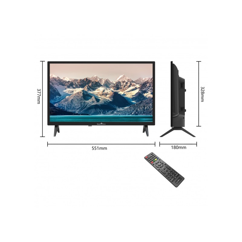 Smart-Tech 24HN10T2 TV 61 cm (24") HD Nero