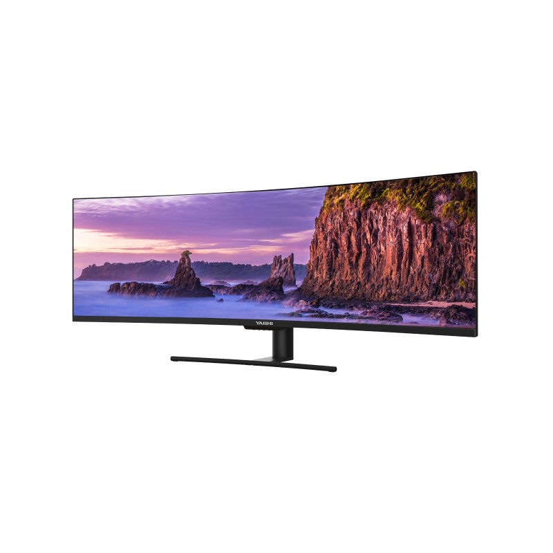 YASHI MON PIONEER 49 CURVED Monitor PC 124,5 cm (49") 3840 x 1080 Pixel 4K Ultra HD LED Nero