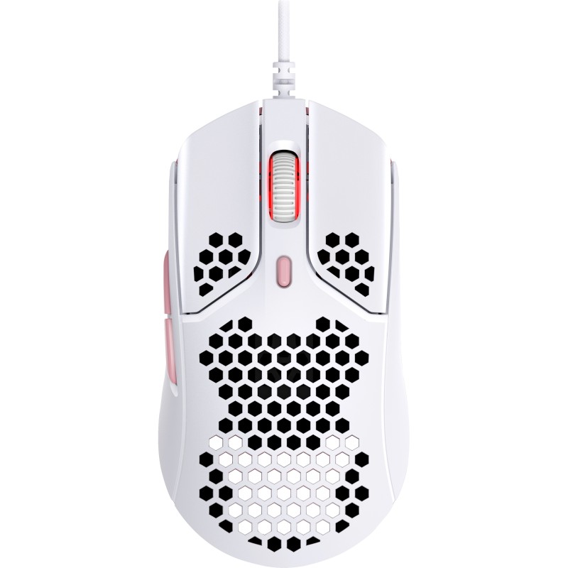 HyperX Pulsefire Haste – Gaming mouse (bianco-rosa)