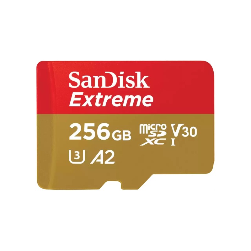 SanDisk Extreme 256 GB MicroSDXC UHS-I Classe 10