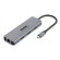 Hamlet HDKC-PD200U replicatore di porte e docking station per laptop Cablato USB 3.2 Gen 1 (3.1 Gen 1) Type-C Grigio