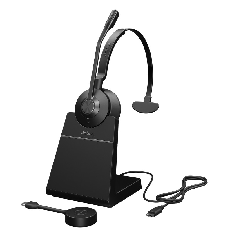 Jabra Engage 55 Auricolare Wireless A Padiglione Ufficio Bluetooth Base di ricarica Nero