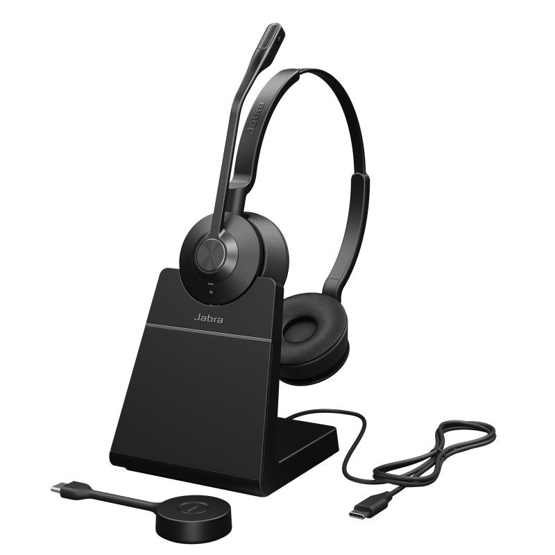 Jabra Engage 55 Auricolare Wireless A Padiglione Ufficio Nero, Titanio