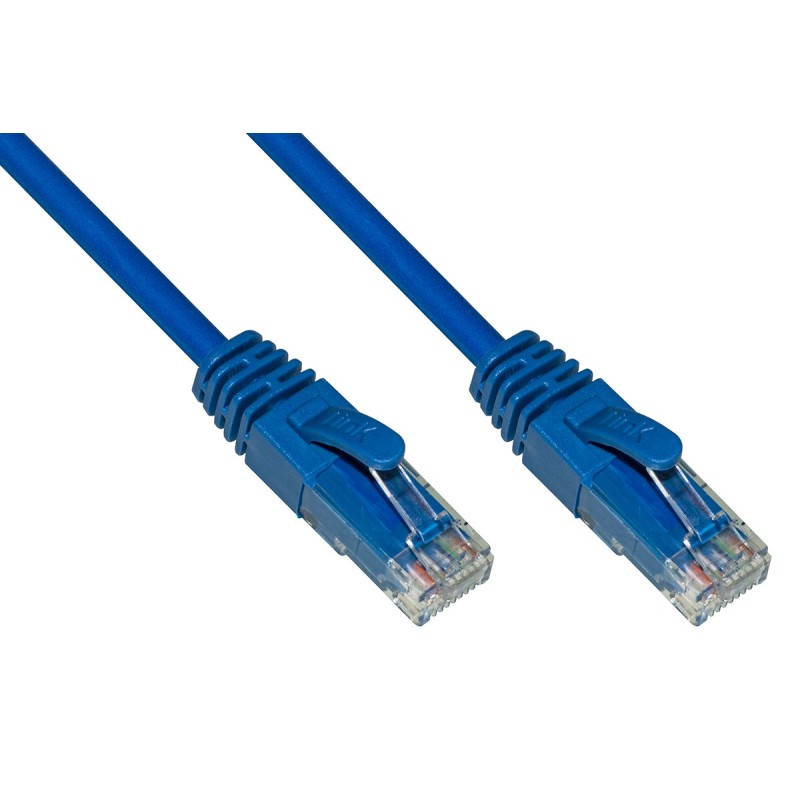 Link Accessori LK6AU015B cavo di rete Blu 1,5 m Cat6a U UTP (UTP)