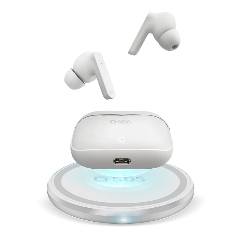 SBS Urban Pro Auricolare True Wireless Stereo (TWS) In-ear Musica e Chiamate Bluetooth Bianco