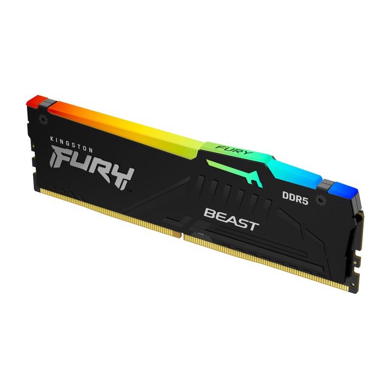 Kingston Technology FURY Beast 32 GB 4800 MT s DDR5 CL38 DIMM Black RGB