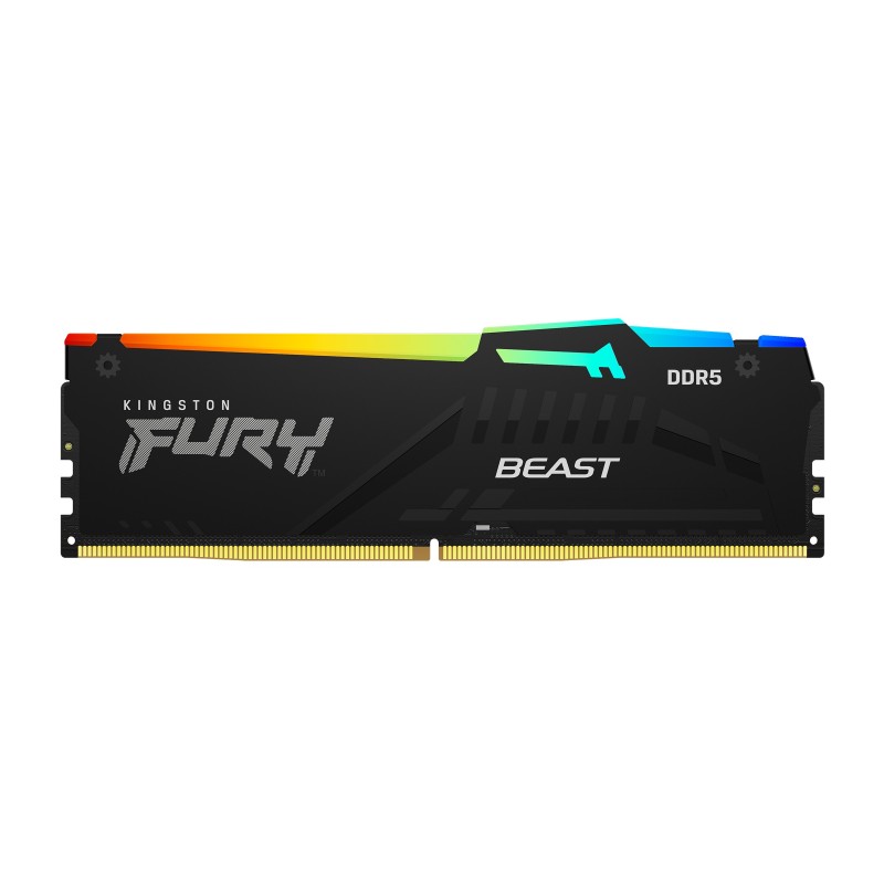 Kingston Technology FURY Beast 32 GB 4800 MT s DDR5 CL38 DIMM Black RGB