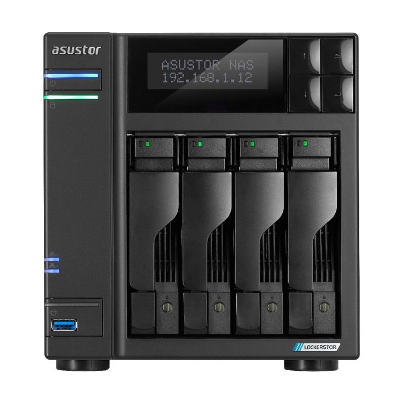 Asustor LOCKERSTOR 4 Gen2 (AS6704T) NAS Desktop Collegamento ethernet LAN Nero N5105