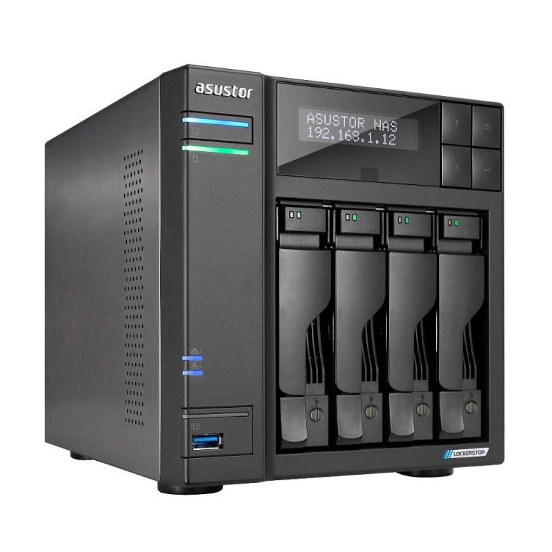 Asustor LOCKERSTOR 4 Gen2 (AS6704T) NAS Desktop Collegamento ethernet LAN Nero N5105