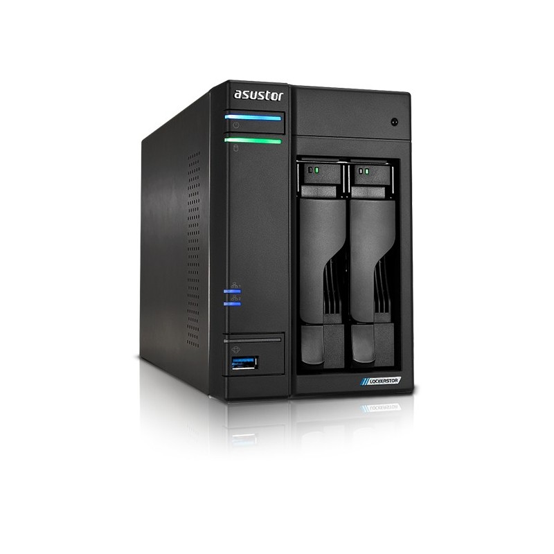 Asustor LOCKERSTOR 2 Gen2 (AS6702T) NAS Desktop Collegamento ethernet LAN Nero N5105