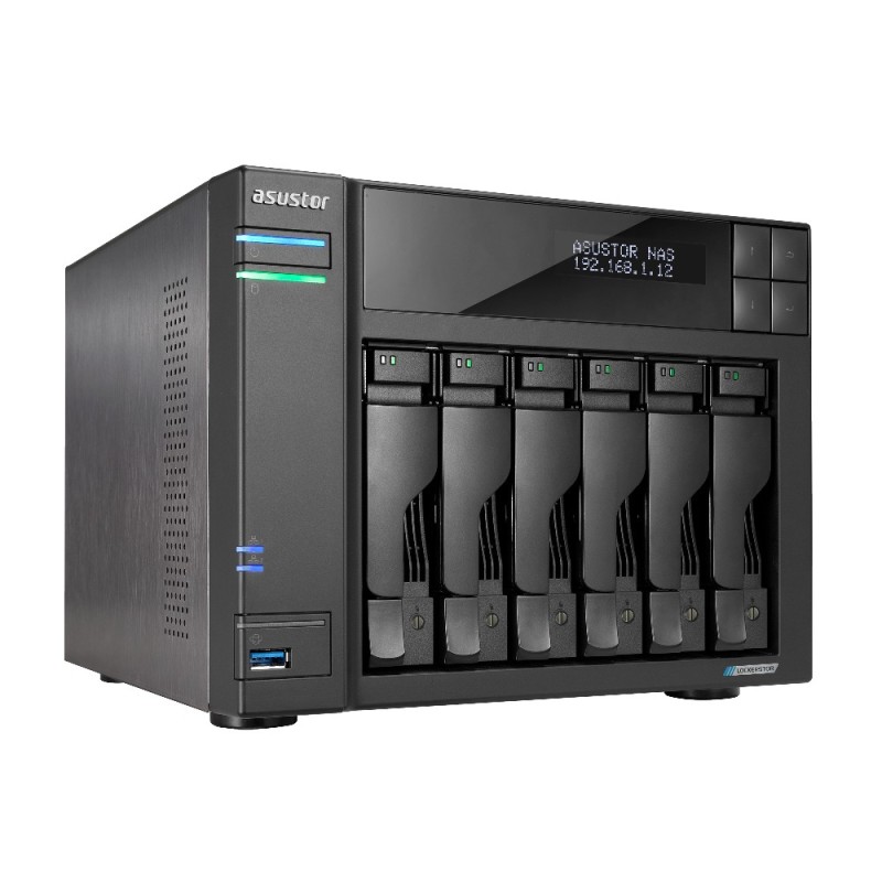 Asustor LOCKERSTOR 6 NAS Desktop Collegamento ethernet LAN Nero N5105