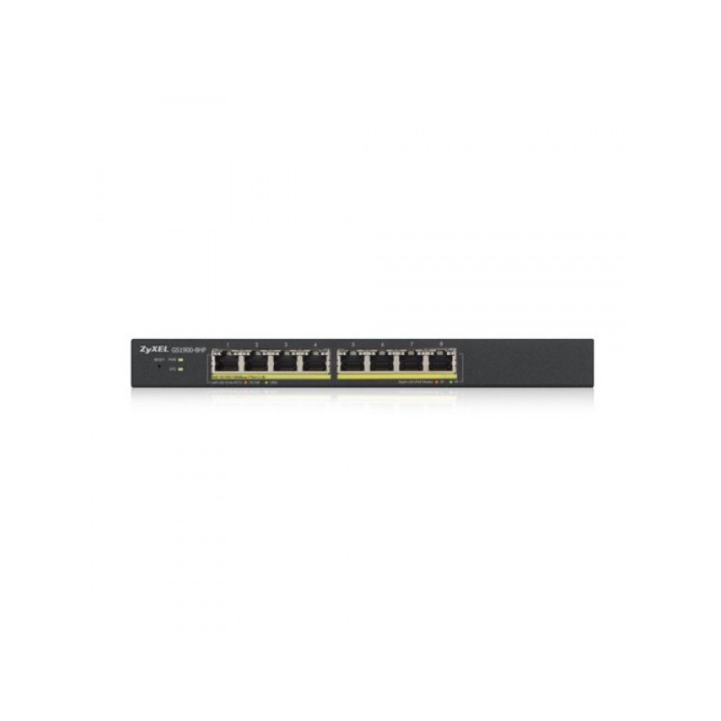 Zyxel GS1900-8HP v3 PoE Gestito L2 Gigabit Ethernet (10 100 1000) Supporto Power over Ethernet (PoE) Nero