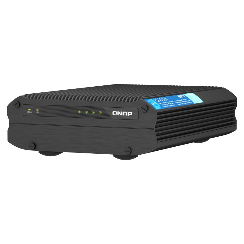 QNAP TS-I410X NAS Tower Collegamento ethernet LAN Nero x6425E