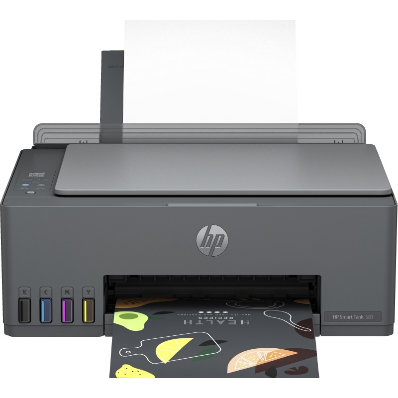 HP Smart Tank 581 All-in-One Printer, Home and home office, Print, copy, scan, Wireless High-volume printer tank Print from