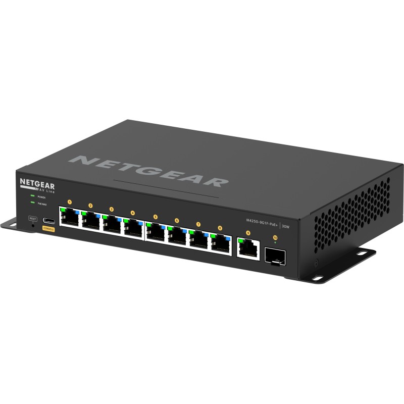 NETGEAR GSM4210PD-100EUS switch di rete Gestito L2 L3 Gigabit Ethernet (10 100 1000) Supporto Power over Ethernet (PoE) Nero