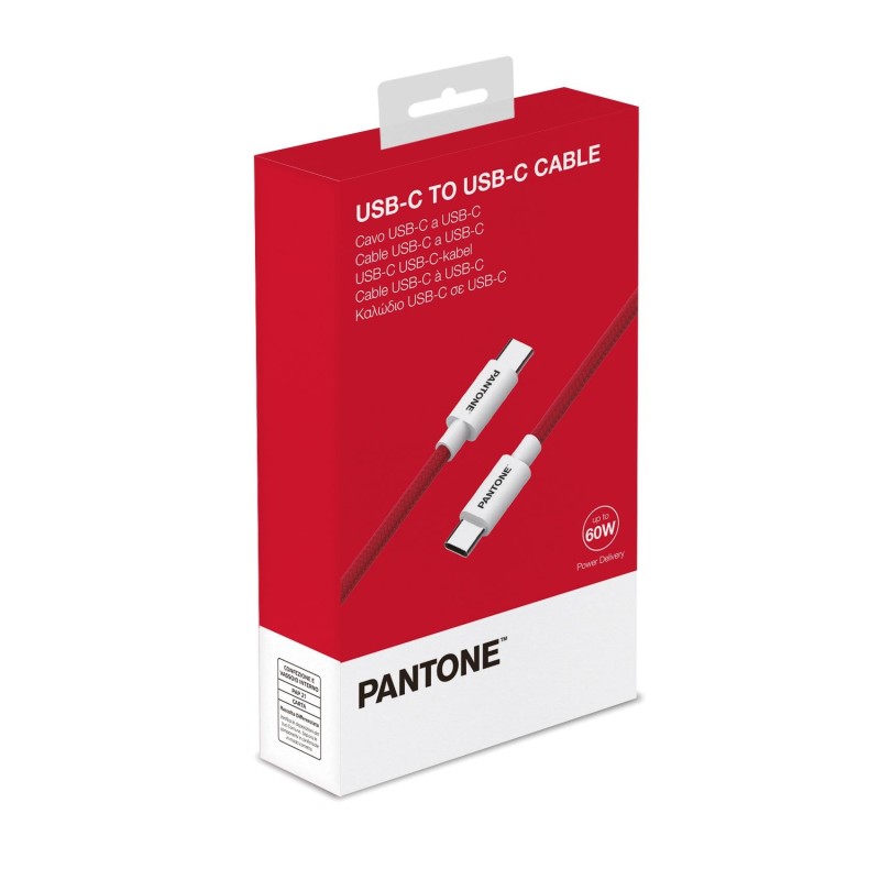 Pantone PT-CTC002-5R1 cavo USB 1,5 m USB C Rosso