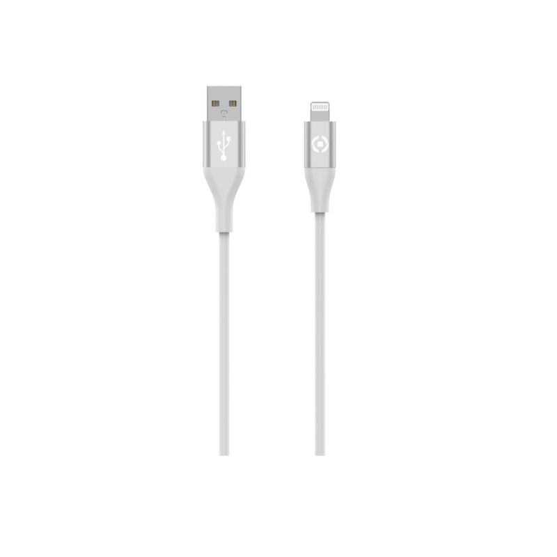 Celly USBLIGHTCOLORWH cavo Lightning 1,5 m Bianco