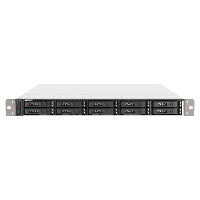 QNAP TS-h1090FU NAS Rack (1U) Collegamento ethernet LAN Nero, Grigio 7302P