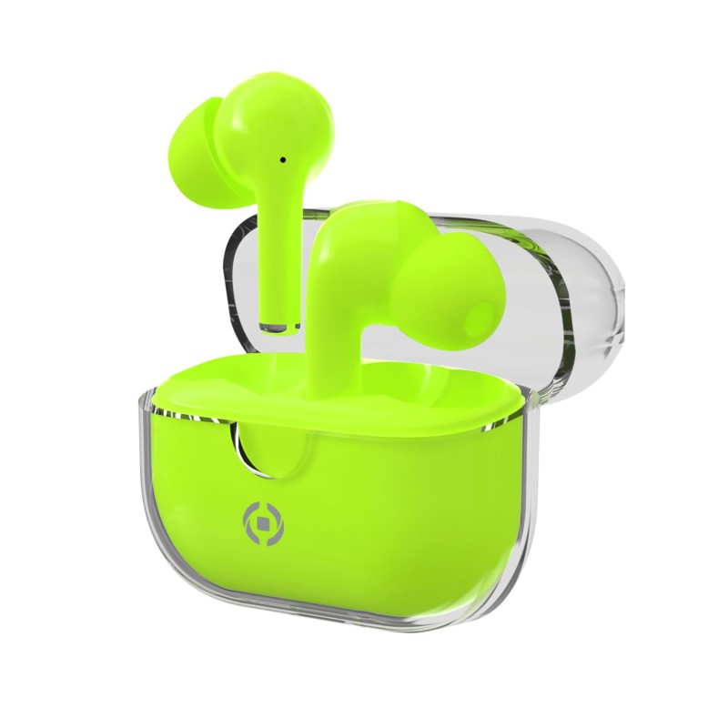 Celly CLEAR Cuffie True Wireless Stereo (TWS) In-ear Musica e Chiamate USB tipo-C Bluetooth Verde