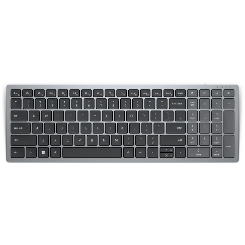 DELL KB740 tastiera RF senza fili + Bluetooth QWERTY Italiano Grigio, Nero