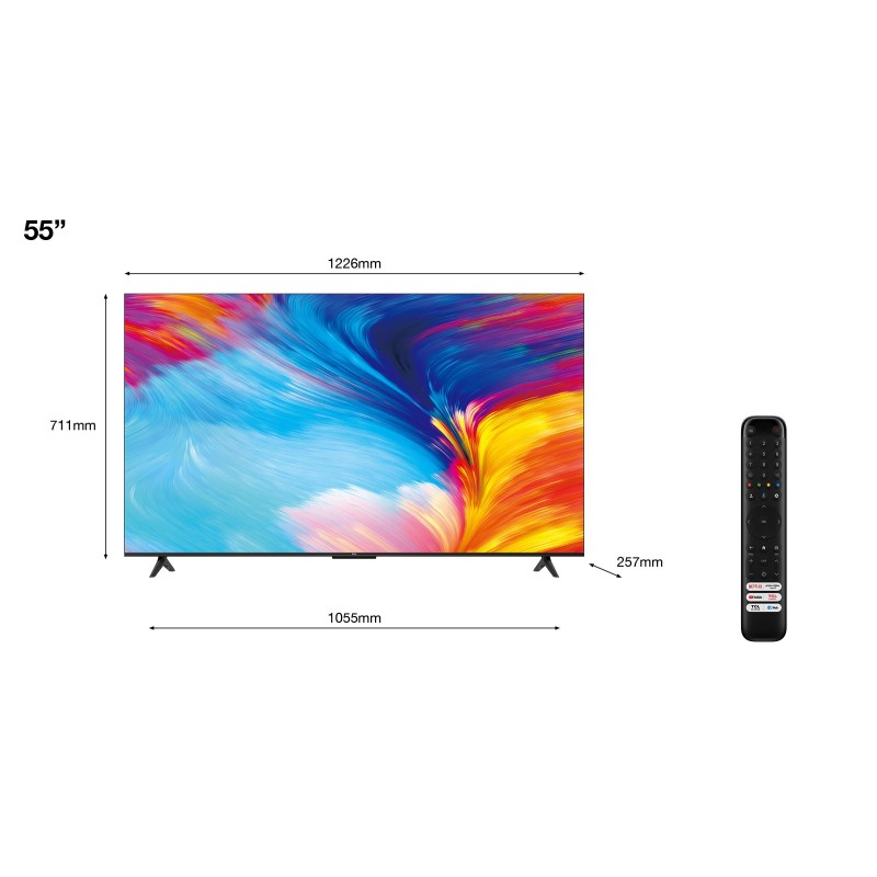 TCL Serie P63 P635 139,7 cm (55") 4K Ultra HD Smart TV Wi-Fi Nero