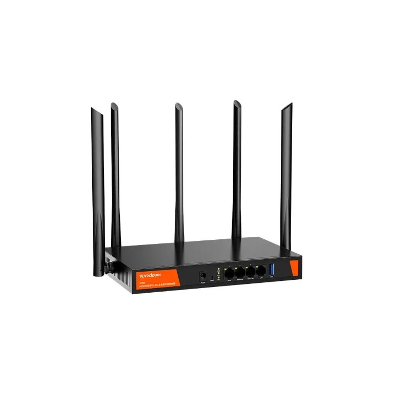 Tenda W30E AX3000 router wireless Gigabit Ethernet Dual-band (2.4 GHz 5 GHz) Nero