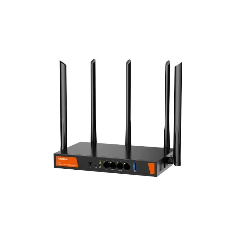 Tenda W30E AX3000 router wireless Gigabit Ethernet Dual-band (2.4 GHz 5 GHz) Nero