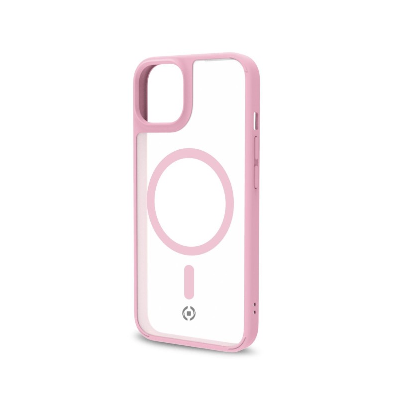 Celly Magmatt custodia per cellulare 15,5 cm (6.1") Cover Rosa, Trasparente