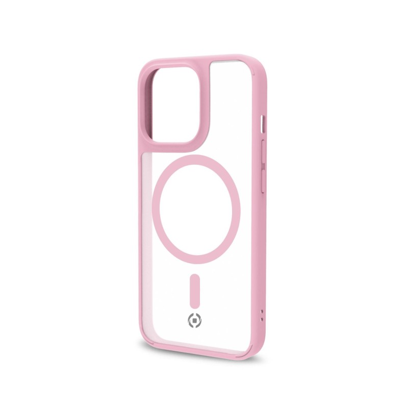 Celly Magmatt custodia per cellulare 15,5 cm (6.1") Cover Rosa, Trasparente