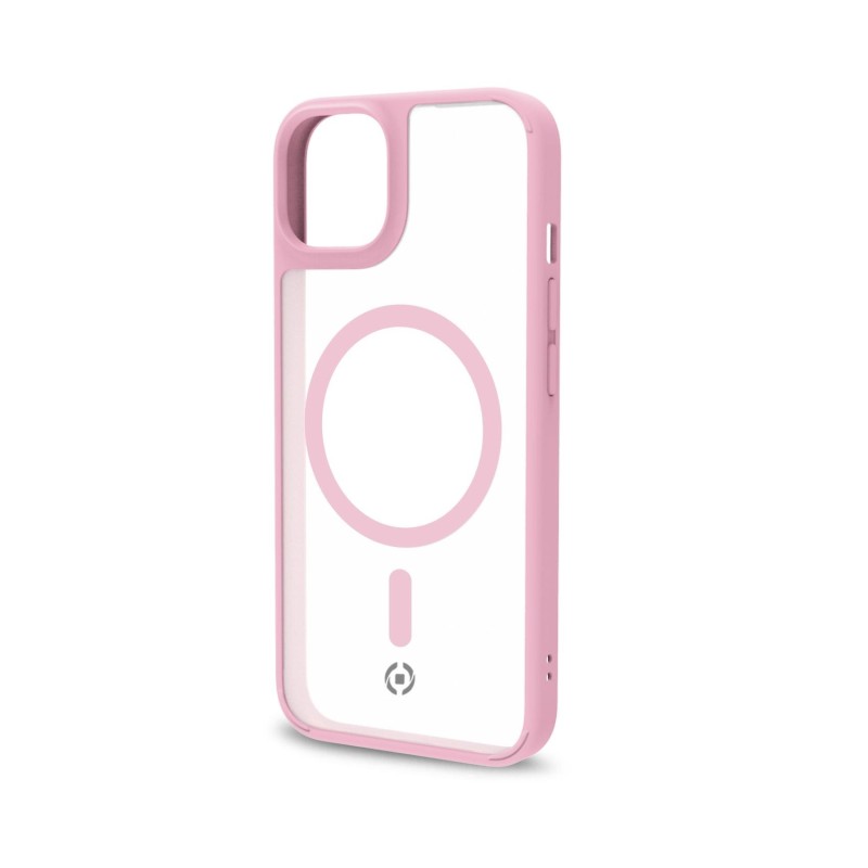 Celly Magmatt custodia per cellulare 17 cm (6.7") Cover Rosa, Trasparente