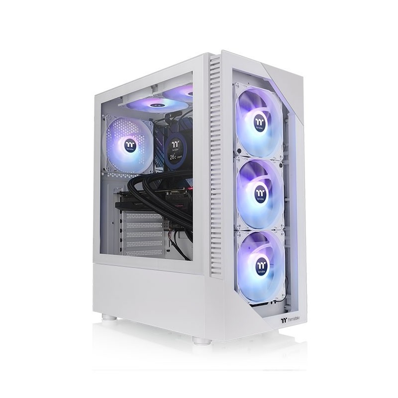 Thermaltake View 200 TG Snow ARGB Midi Tower Bianco