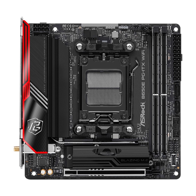 Asrock B650E PG-ITX WiFi AMD B650 Presa di corrente AM5 mini ITX