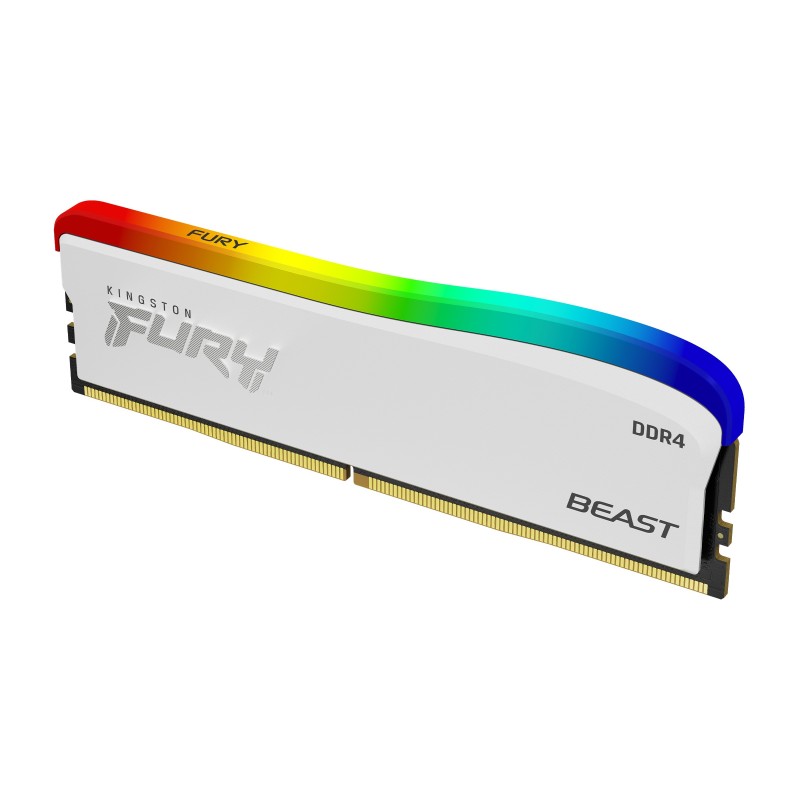 Kingston Technology FURY 16GB 3200MT s DDR4 CL16 DIMM Beast bianco RGB SE