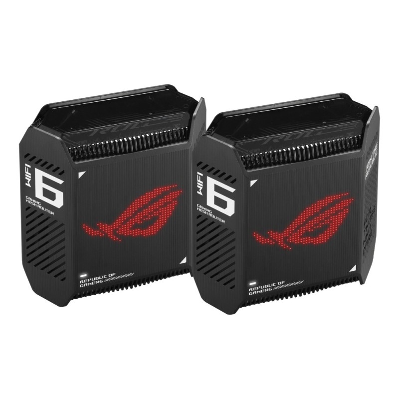 ASUS ROG Rapture GT6 (B-2-PK) Banda tripla (2.4 GHz 5 GHz 5 GHz) Wi-Fi 6 (802.11ax) Nero 4 Interno