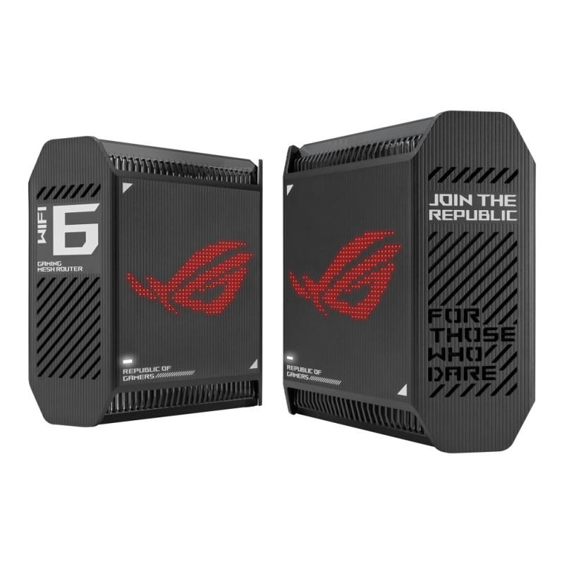 ASUS ROG Rapture GT6 (B-2-PK) Banda tripla (2.4 GHz 5 GHz 5 GHz) Wi-Fi 6 (802.11ax) Nero 4 Interno