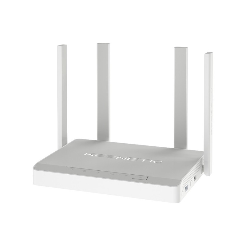 Keenetic KN-1011 router wireless Gigabit Ethernet Dual-band (2.4 GHz 5 GHz) Grigio, Bianco