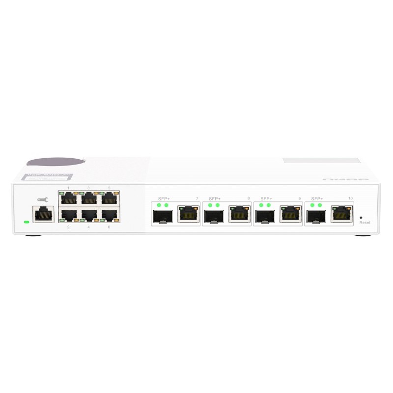 QNAP QSW-M2106-4C switch di rete Gestito L2 2.5G Ethernet (100 1000 2500) Bianco