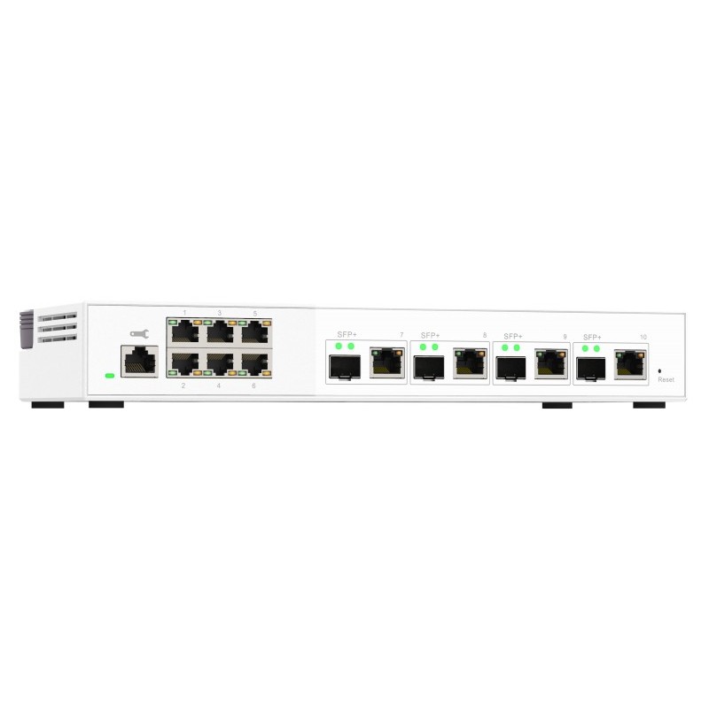 QNAP QSW-M2106-4C switch di rete Gestito L2 2.5G Ethernet (100 1000 2500) Bianco