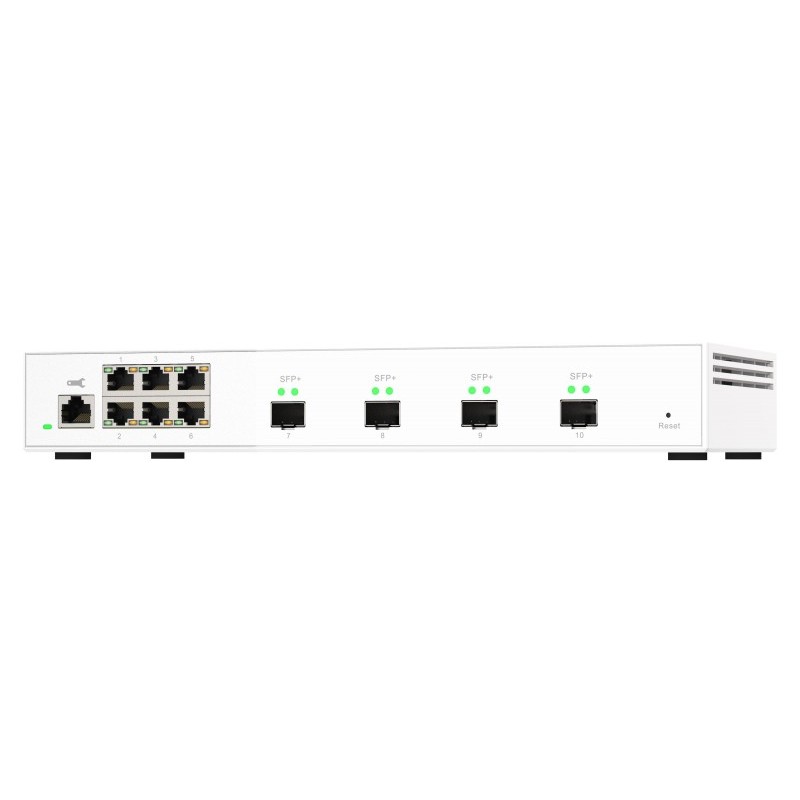 QNAP QSW-M2106-4S switch di rete Gestito L2 2.5G Ethernet (100 1000 2500) Bianco