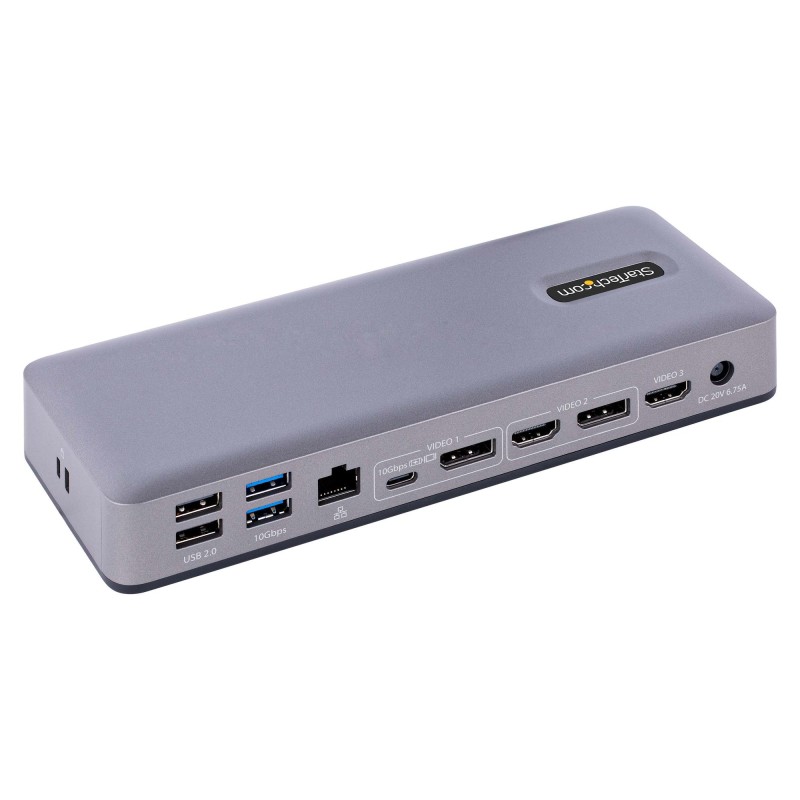 StarTech.com Docking Station USB-C - Dock USB Tipo C Multi Monitor - HDMI DP USB- C con DP Alt-mode - 3x 4K30Hz 2x 4K60Hz - Hub