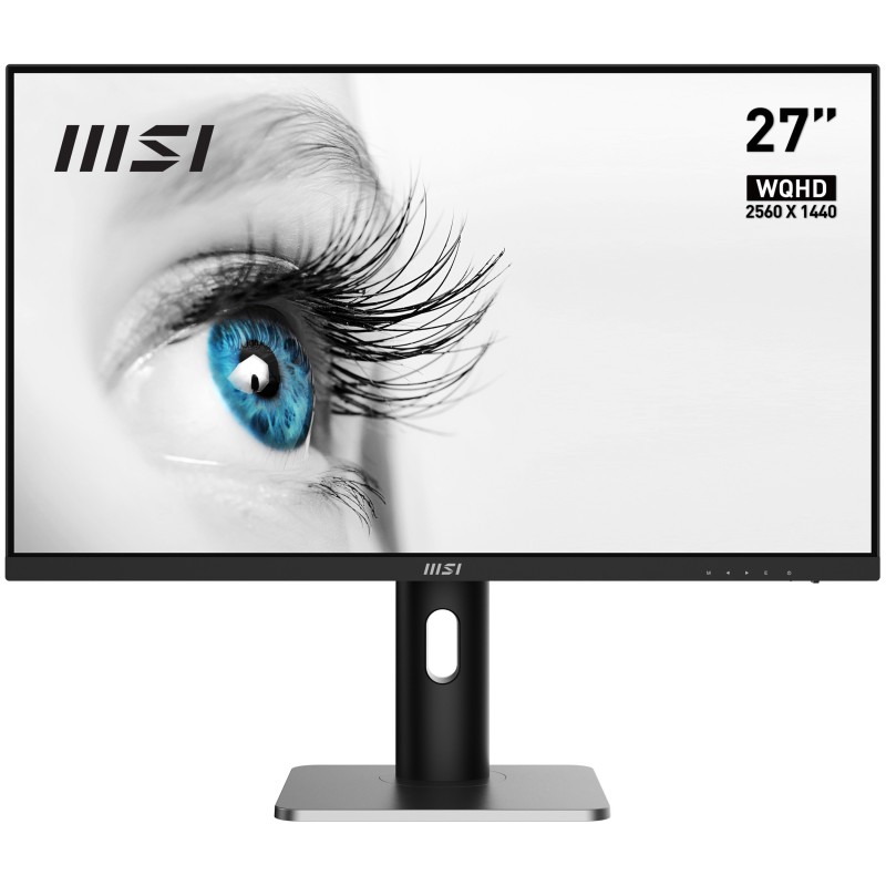 MSI Pro MP273QP Monitor PC 68,6 cm (27") 2560 x 1440 Pixel Wide Quad HD LED Nero, Argento