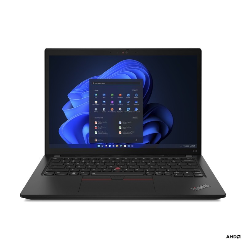 Lenovo ThinkPad X13 AMD Ryzen™ 5 PRO 6650U Computer portatile 33,8 cm (13.3") WUXGA 16 GB LPDDR5-SDRAM 512 GB SSD Wi-Fi 6E