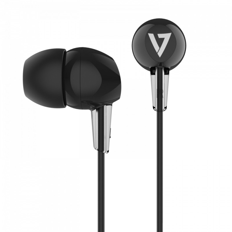 V7 HA200 cuffia e auricolare Cuffie Cablato In-ear MUSICA Nero