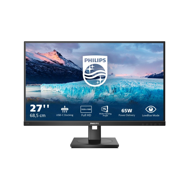 Philips S Line 273S1 00 Monitor PC 68,6 cm (27") 1920 x 1080 Pixel Full HD LCD Nero