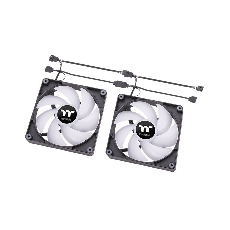 Thermaltake CT120 ARGB Sync PC Case per computer Ventilatore Nero, Bianco 2 pz