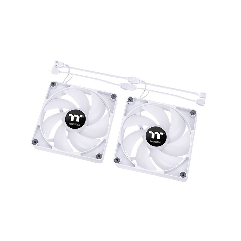 Thermaltake TT CT120 ARGB Sync PC Case per computer Ventilatore Bianco 2 pz