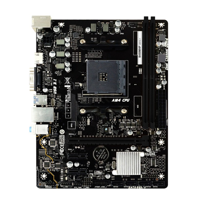 Biostar B450MHP scheda madre AMD B450 Socket AM4 micro ATX