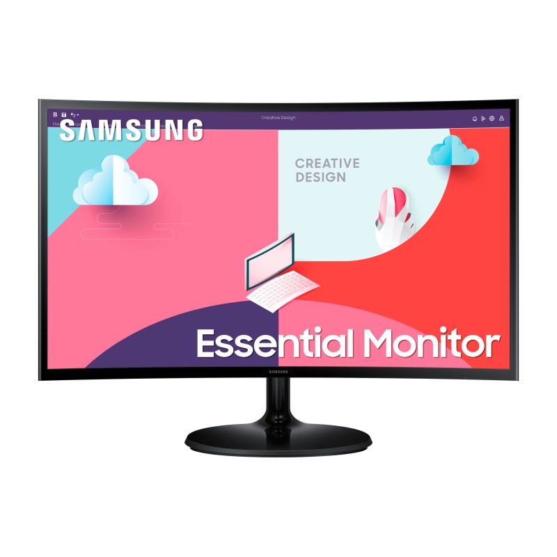 Samsung Essential Monitor S3 S36C LED display 61 cm (24") 1920 x 1080 Pixel Full HD Nero