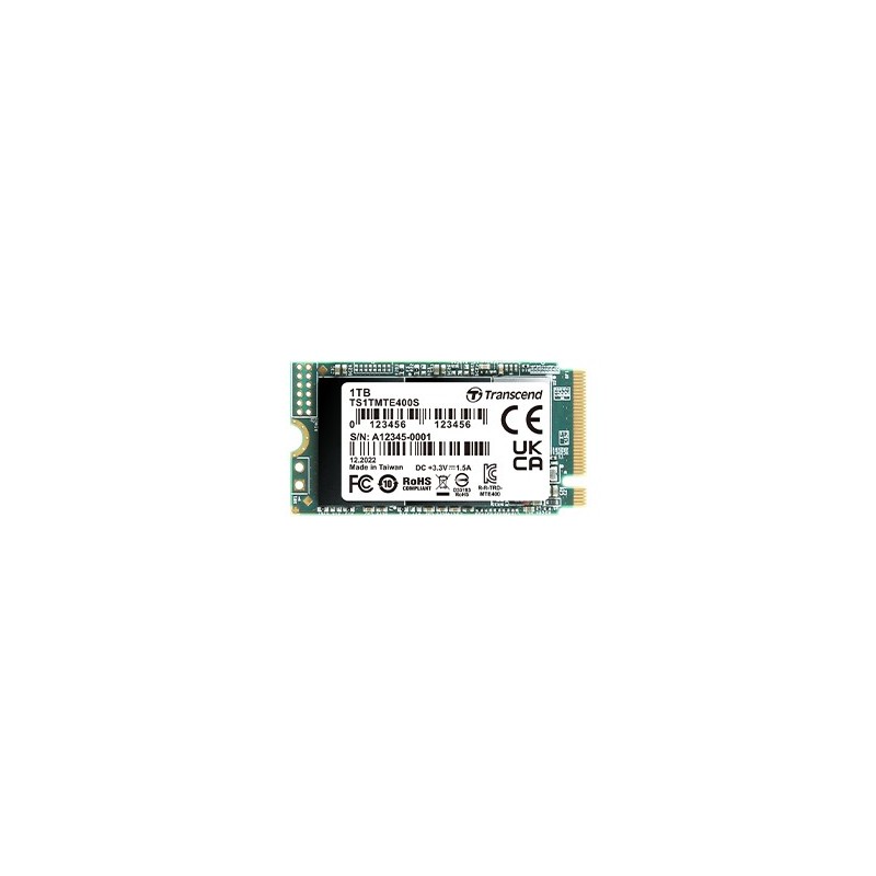 Transcend PCIe SSD 400S M.2 1 TB PCI Express NVMe 3D NAND