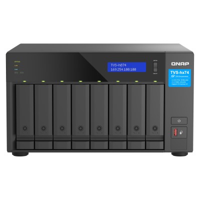 QNAP TVS-h874 NAS Tower Collegamento ethernet LAN Nero